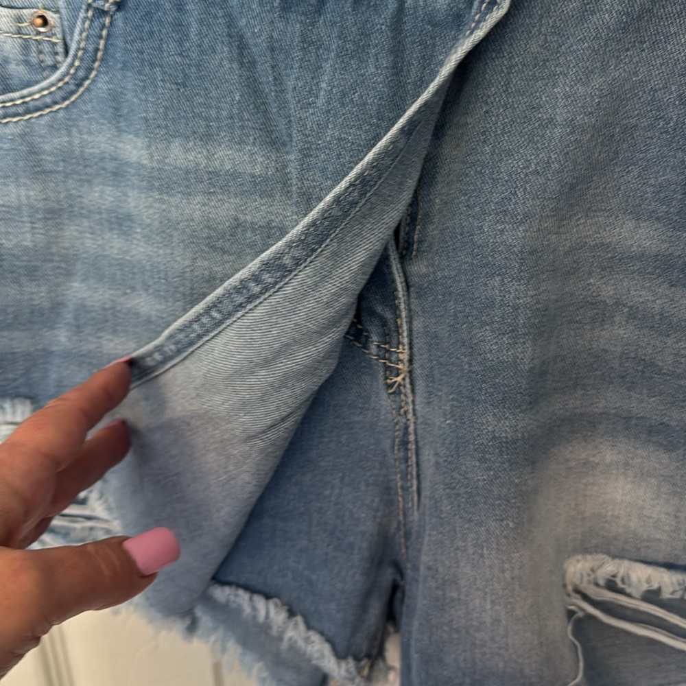 Distressed Denim Shorts - Picture 4 of 7